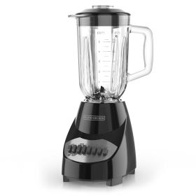 BLACK+DECKER Countertop Blender with 5-Cup Glass Jar Black BL2010BG