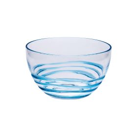 Swirl Acrylic Serving Bowls, Unbreakable Small Plastic Bowls, Soup Bowls, Salad Bowls, Cereal Bowl for Snacks, BPA Free