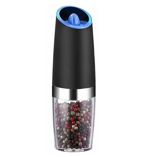 Winholder Gravity Electric Pepper and Salt Grinder Mill Adjustable Coarseness Battery Powered with Blue LED Light Winholder Gravity Electric Pepper and Salt Grinder Mill Adjustable Coarseness Battery Powered with Blue LED Light