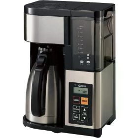 Zojirushi EC-YTC100XB Coffee Maker, 10-Cup, Stainless Steel/Black