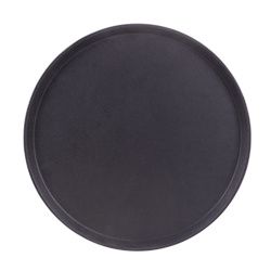 Round Rubber-lined Serving Tray, 11-inch