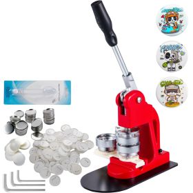 VEVOR Button Maker Machine 58mm Button Maker Machine 2.25 inch Badge Maker Machine with Free 1000 Pcs Button Parts and Circle Cutter(1000pcs 58mm 2.28