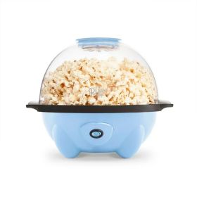 4.5 Qt. Stirring Electric Popcorn Popper, Lid, Serving Bowl & Convenient Storage, 18 Cups â€“ Sky Blue - New - 3 lbs.