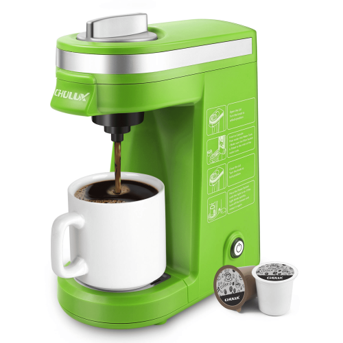 CHULUX Single Serve Coffee Maker with Removable Drip Tray,Green CHULUX Single Serve Coffee Maker with Removable Drip Tray,Green