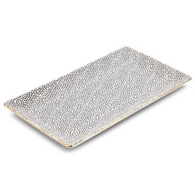 Thyme & Table Stoneware Rectangular Serve Platter, Dot