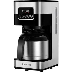 Programmable Coffee Maker with 8-Cup Thermal Carafe, Touch-Screen Drip Coffee Machine with Timer, Regular & Strong Brew