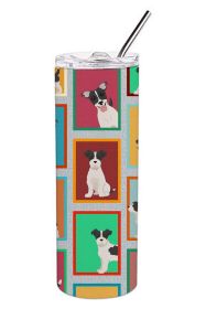 Lots of Jack Russell Terrier Stainless Steel Skinny Tumbler Vacuum Double Walled Reusable Insulated Tumbler Travel Cup for Coffee Cocktails Gift with