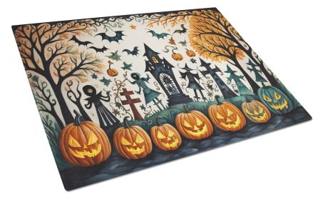 NEW Papel Picado Skeletons Spooky Halloween Glass Cutting Board Decorative Tempered Glass Kitchen Cutting and Serving Board Large Size Chopping Board