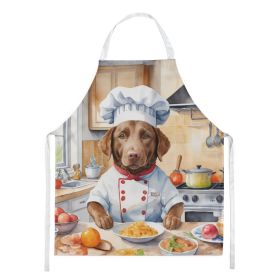 Chesapeake Bay Retriever The Chef Apron Cooking Kitchen Server Baking Crafts Gardening for Adult Women Men, Unisex, Large, Multicolor