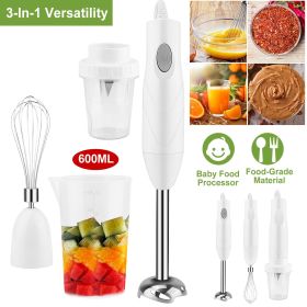 3-In-1 Immersion Hand Blender Multifunctional Stick Blender Mixer Grinder