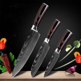 Carpenter's Special Set 6-piece Set 8-piece Set Knife Chef Knife Kitchen Knife Cooking (Option: 8chef+5santoku+3.5pairing)