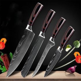 Carpenter's Special Set 6-piece Set 8-piece Set Knife Chef Knife Kitchen Knife Cooking (Option: 8chef+8bread+6bon+3.5pair)