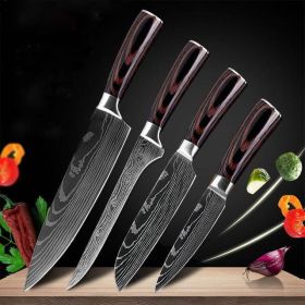 Carpenter's Special Set 6-piece Set 8-piece Set Knife Chef Knife Kitchen Knife Cooking (Option: 8chef+6bon+5san+3.5pair)