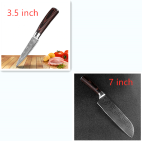 Carpenter's Special Set 6-piece Set 8-piece Set Knife Chef Knife Kitchen Knife Cooking (Option: 3.5 inch + 7inch)