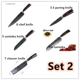 Carpenter's Special Set 6-piece Set 8-piece Set Knife Chef Knife Kitchen Knife Cooking (Option: Set 2)