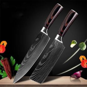 Carpenter's Special Set 6-piece Set 8-piece Set Knife Chef Knife Kitchen Knife Cooking (Option: 8 chef+ 7 clever)