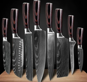 Carpenter's Special Set 6-piece Set 8-piece Set Knife Chef Knife Kitchen Knife Cooking (Option: 8pcs value set)