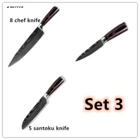 Carpenter's Special Set 6-piece Set 8-piece Set Knife Chef Knife Kitchen Knife Cooking (Option: Set 3)