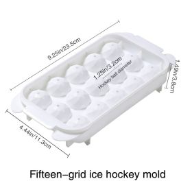 1pc Homemade Ice Cube Ice Ball Mold Household Ice Tray With Cover Frozen Ice Cube Mold (model: Ice Ball Mold - 15 Small Balls)