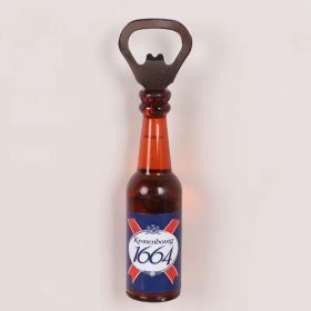 1pc Magnetic Beer Bottle Opener - Perfect Housewarming, Birthday, and Men's Gift - Easy to Use and Stylish (Color: 1664, Material: Polypropylene + Magnet)