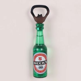 1pc Magnetic Beer Bottle Opener - Perfect Housewarming, Birthday, and Men's Gift - Easy to Use and Stylish (Color: Becks, Material: Polypropylene + Magnet)