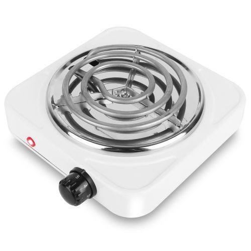 1000W Electric Single Burner Portable Coil Heating Hot Plate Stove Countertop RV Hotplate with Non Slip Rubber Feet 5 Temperature Adjustments 1000W Electric Single Burner Portable Coil Heating Hot Plate Stove Countertop RV Hotplate with Non Slip Rubber Feet 5 Temperature Adjustments