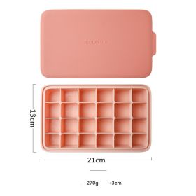 Silicone 12 Cavity Hexagon 3D Ice Mold DIY Popsicle Mould Ice Cream Makers Storage Box (Color: Rose red2)