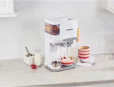 Cuisinart Soft Serve Ice Cream Machine- Mix It In Ice Cream Maker for Frozen Yogurt, Sorbet, Gelato, Drinks 1.5 Quart (Color: Yellow)