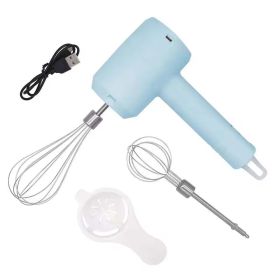 Electric Blender with double stirring (Color: Blue)