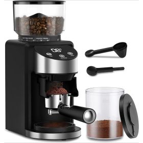 Coffee Grinders, Adjustable Burr Mill with 35 Precise Grind Settings, Electric Coffee Grinde 120V/200W, Coffee Bean Grinder (Color: Matte Black)