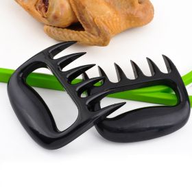 Maunal Bear Claw Meat Shredder Barbecue Fork Pork Separator Fruit Vegetable Slicer Cutter Kitchen Cooking BBQ Grill Accessories (Option: 1pair)